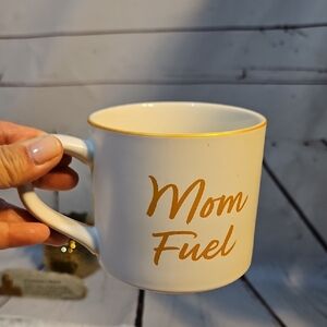 Parker Lane Mom Fuel Coffee Mug Gold Trim Stoneware Gift‎ For Mom